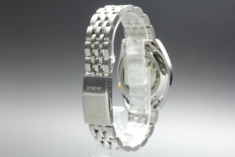 Near MINT SEIKO 5 7S26-01V0 Yellow Auto 36.6mm Men's Watch