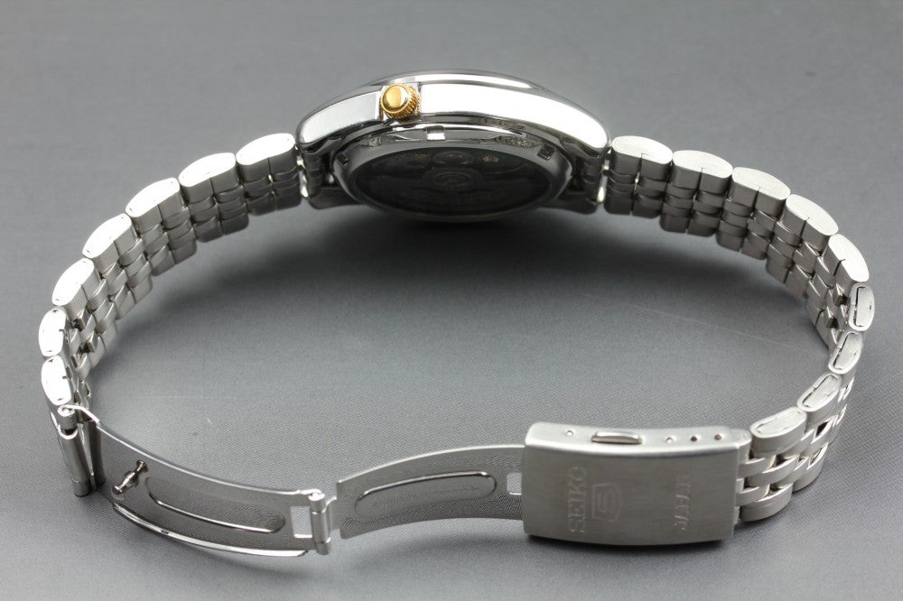 Near MINT SEIKO 5 7S26-01V0 Yellow Auto 36.6mm Men's Watch