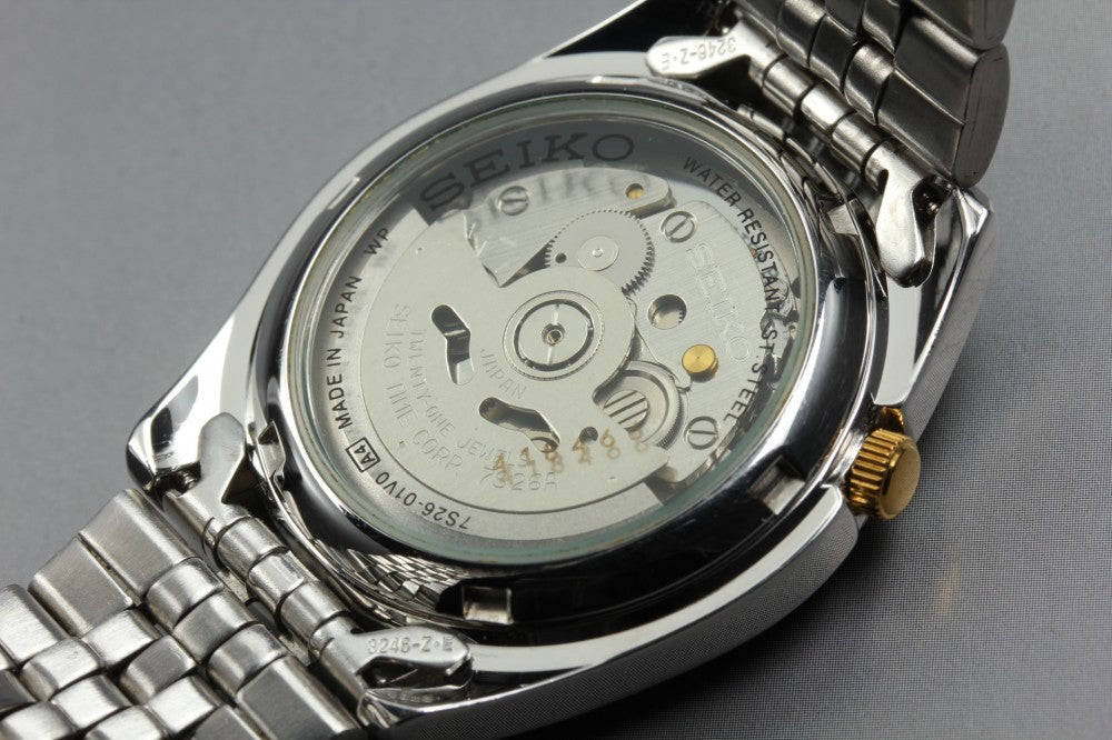 Near MINT SEIKO 5 7S26-01V0 Yellow Auto 36.6mm Men's Watch