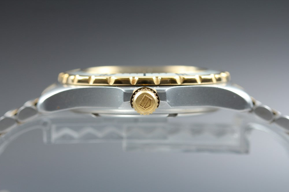 Near MINT TAG Heuer 2000 Professional 974.006R-2 Gold Quartz 37.6mm Men's Watch