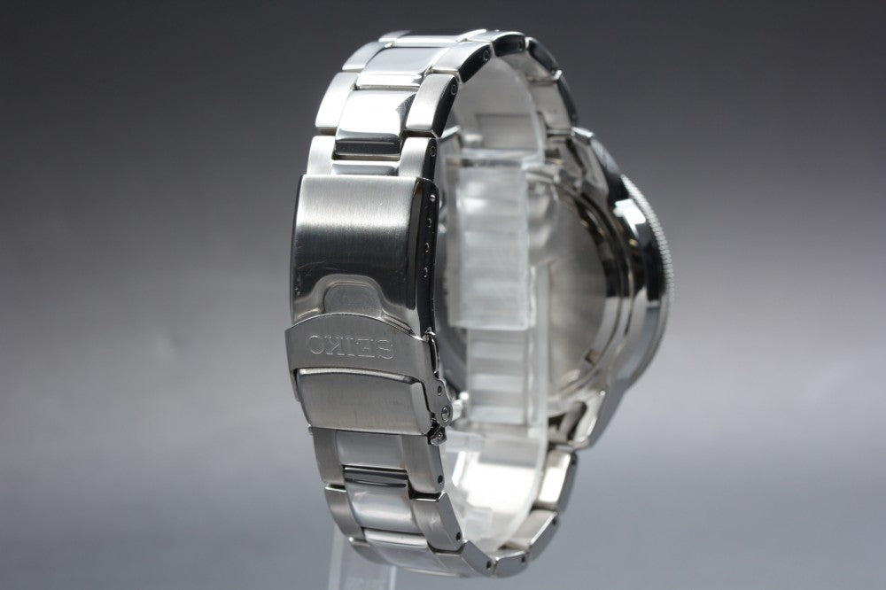 Near MINT SEIKO Solar Chronograph V172-0AC0 Black Solar 41.8mm Men's Watch