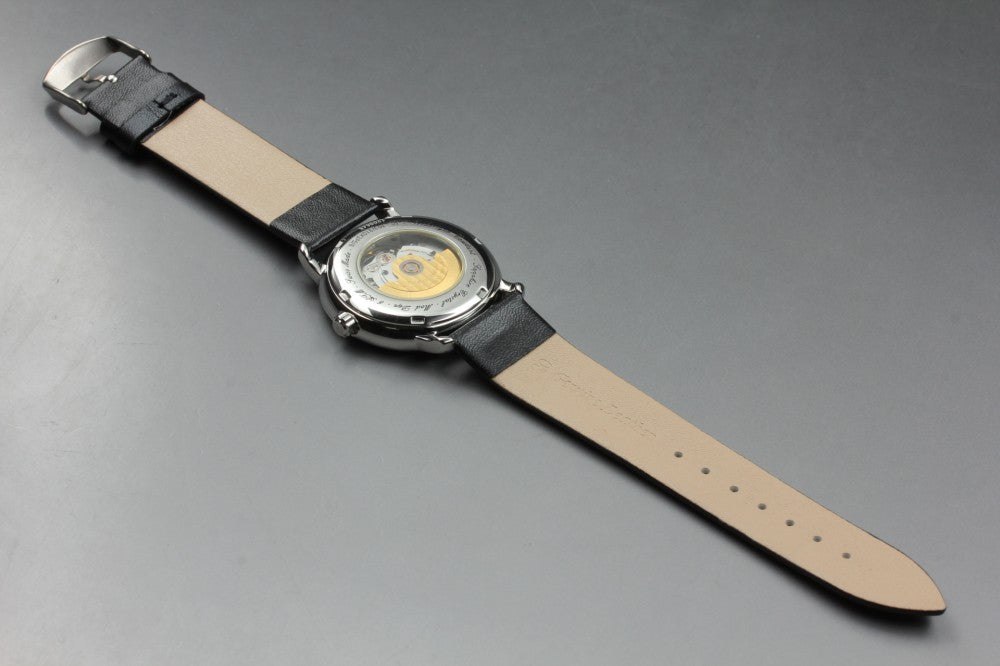 Near MINT FREDERIQUE CONSTANT Heartbeat FC-303/310X3P5/6 Black Auto 38.2mm Men's Watch