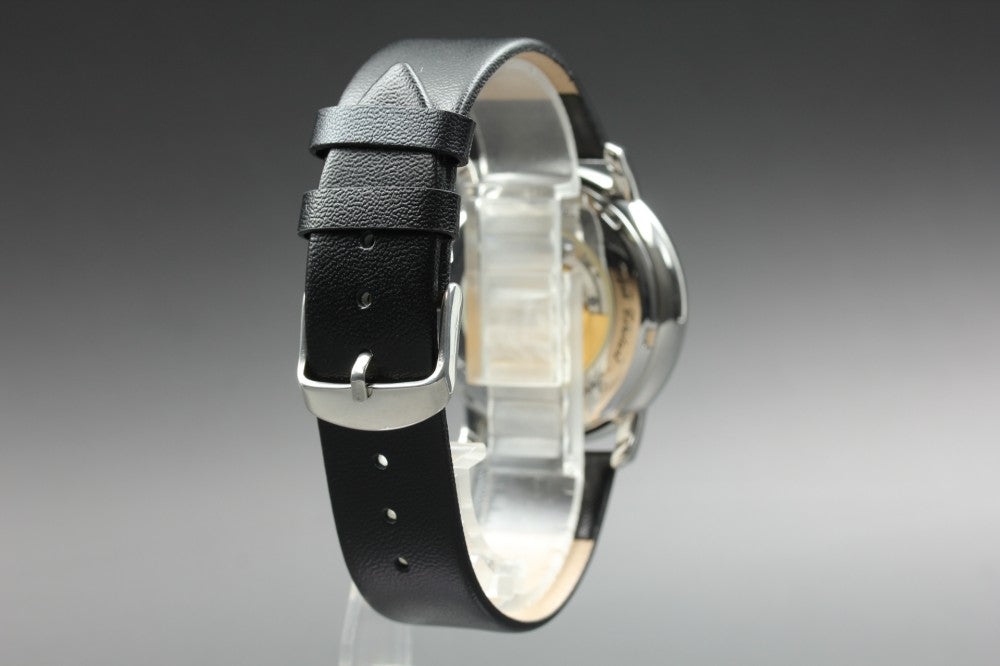 Near MINT FREDERIQUE CONSTANT Heartbeat FC-303/310X3P5/6 Black Auto 38.2mm Men's Watch