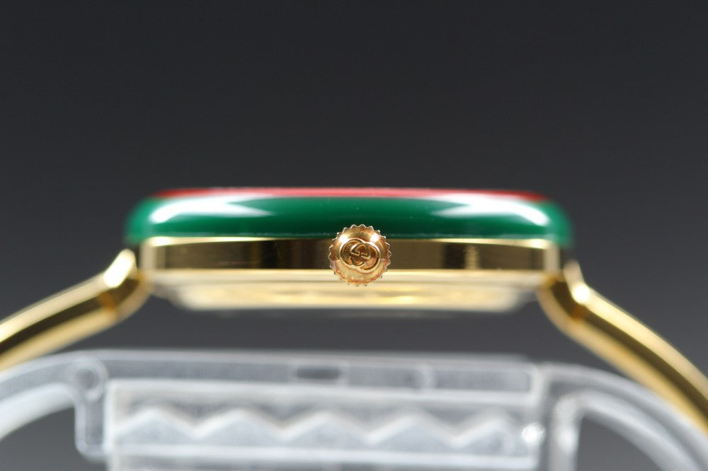 Near MINT GUCCI 11/12.2 White Quartz 25.8mm Ladies Watch