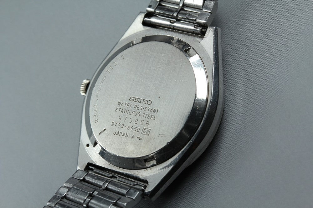 SEIKO King Quartz 9723-8050 Silver Quartz 34.3mm Men's Watch