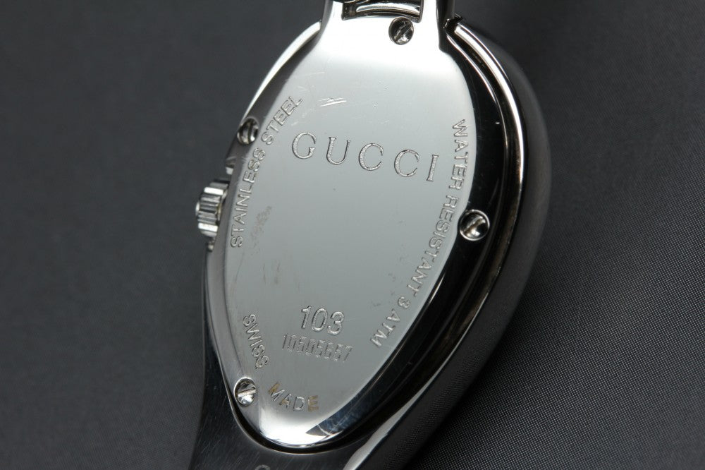 Near MINT GUCCI 103 Gold Quartz 21.2mm Ladies Watch