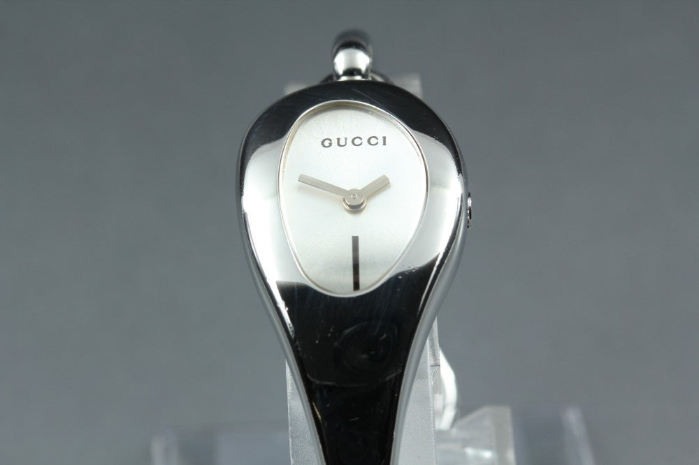 Near MINT GUCCI Horsebit 103 Silver Quartz 21.4mm Ladies Watch