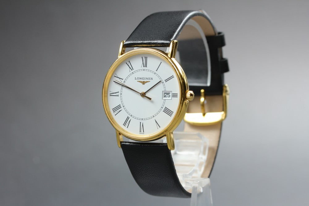 Near MINT LONGINES Grand Classic L4.720.2 White Quartz 32.3mm Men's Watch