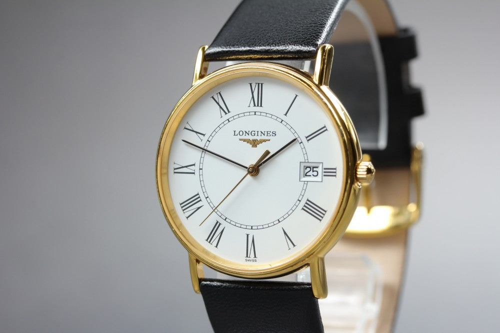 Near MINT LONGINES Grand Classic L4.720.2 White Quartz 32.3mm Men's Watch