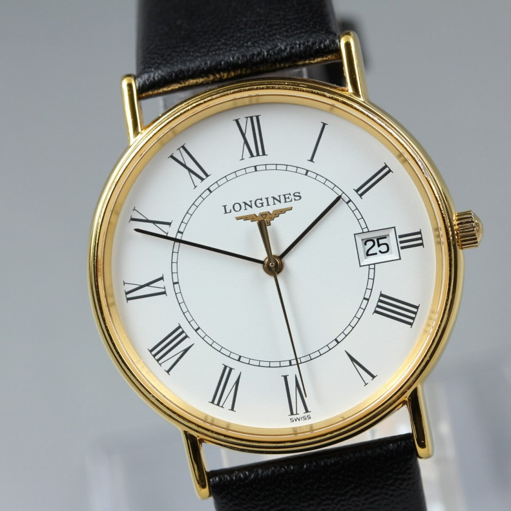 Near MINT LONGINES Grand Classic L4.720.2 White Quartz 32.3mm Men's Watch