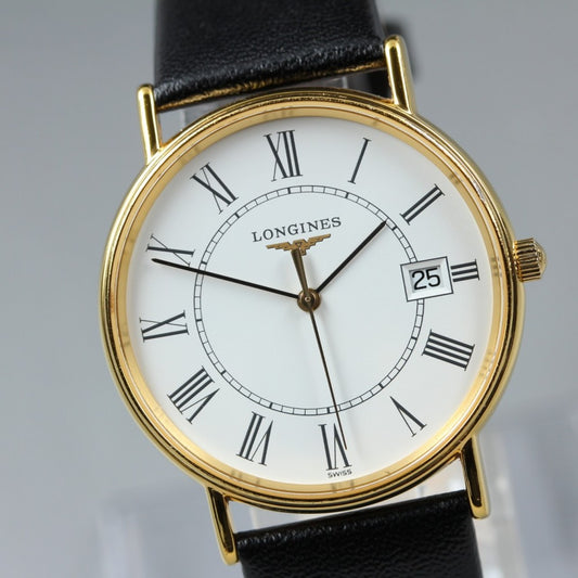 Near MINT LONGINES Grand Classic L4.720.2 White Quartz 32.3mm Men's Watch