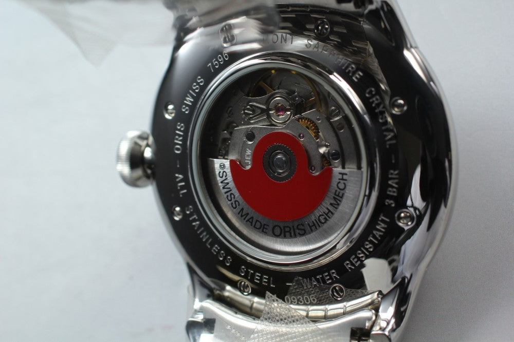 MINT ORIS Artelier Small Seconds Pointer Day 7596 Silver Auto 43.8mm Men's Watch