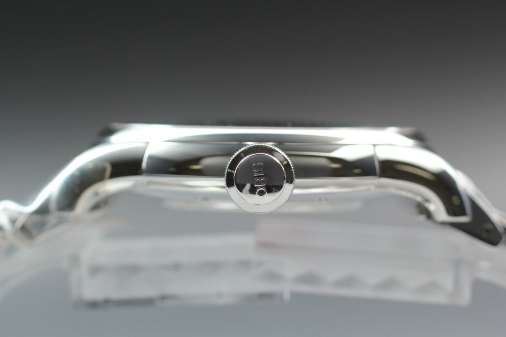 MINT ORIS Artelier Small Seconds Pointer Day 7596 Silver Auto 43.8mm Men's Watch