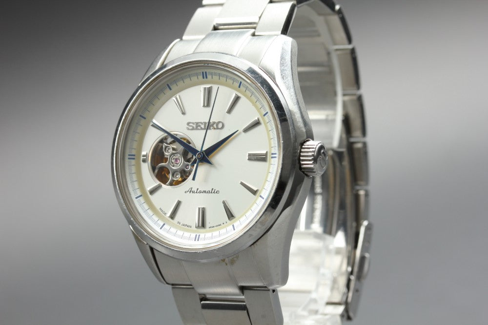 Near MINT SEIKO Presage SARY051/4R38-00S0 Silver Auto 41mm Men's Watch