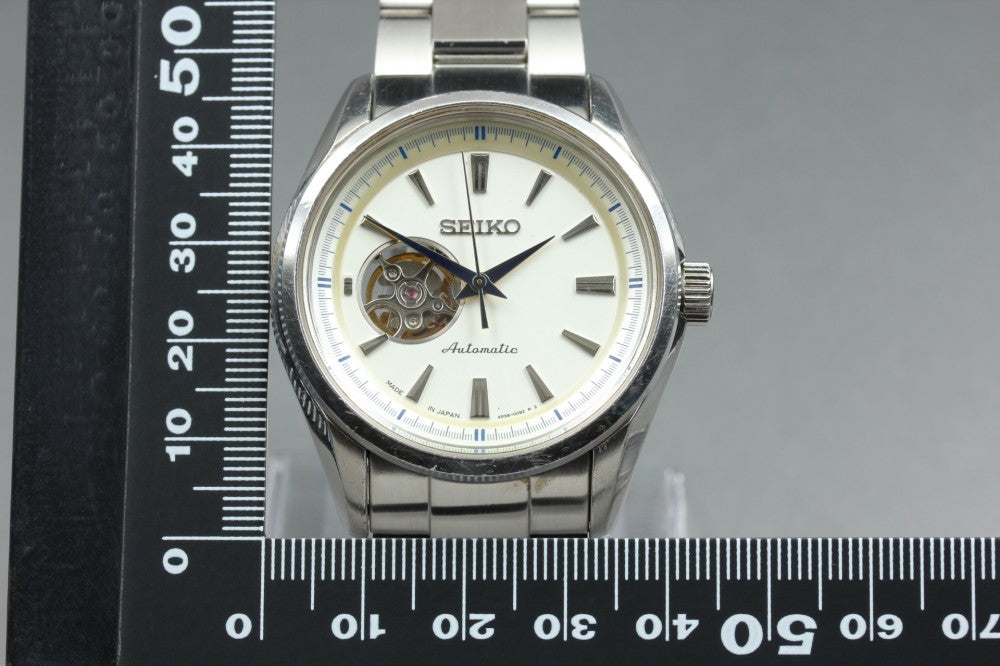 Near MINT SEIKO Presage SARY051/4R38-00S0 Silver Auto 41mm Men's Watch
