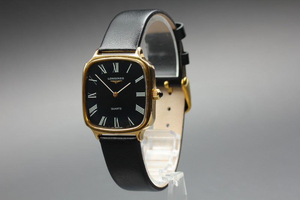 LONGINES 717 4352 Black Quartz 30mm Men's Watch