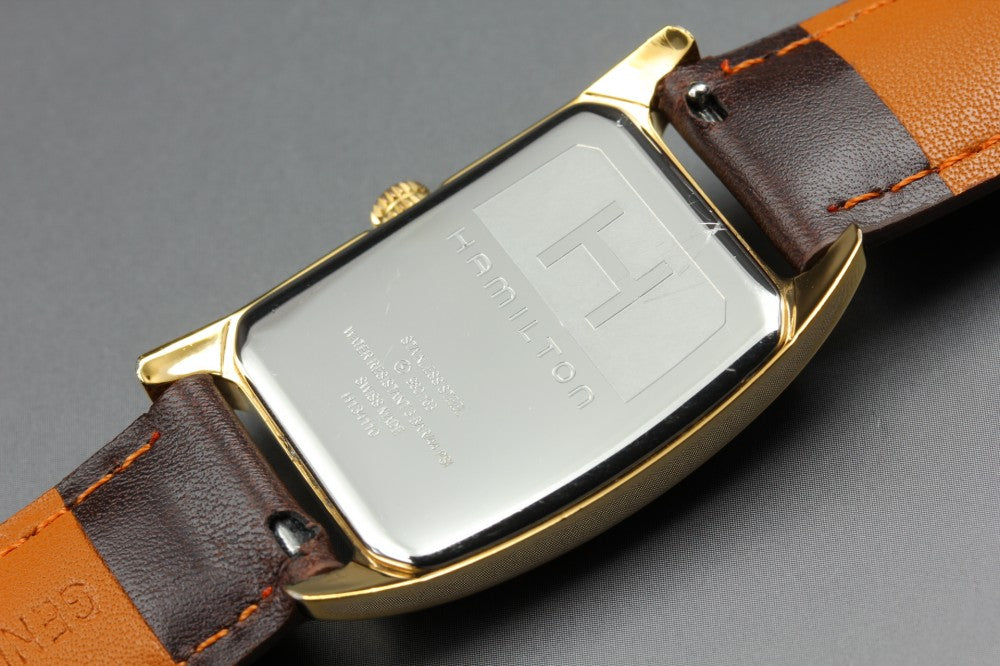 Near MINT HAMILTON Boulton H134110 Silver Quartz 27mm Men's Watch