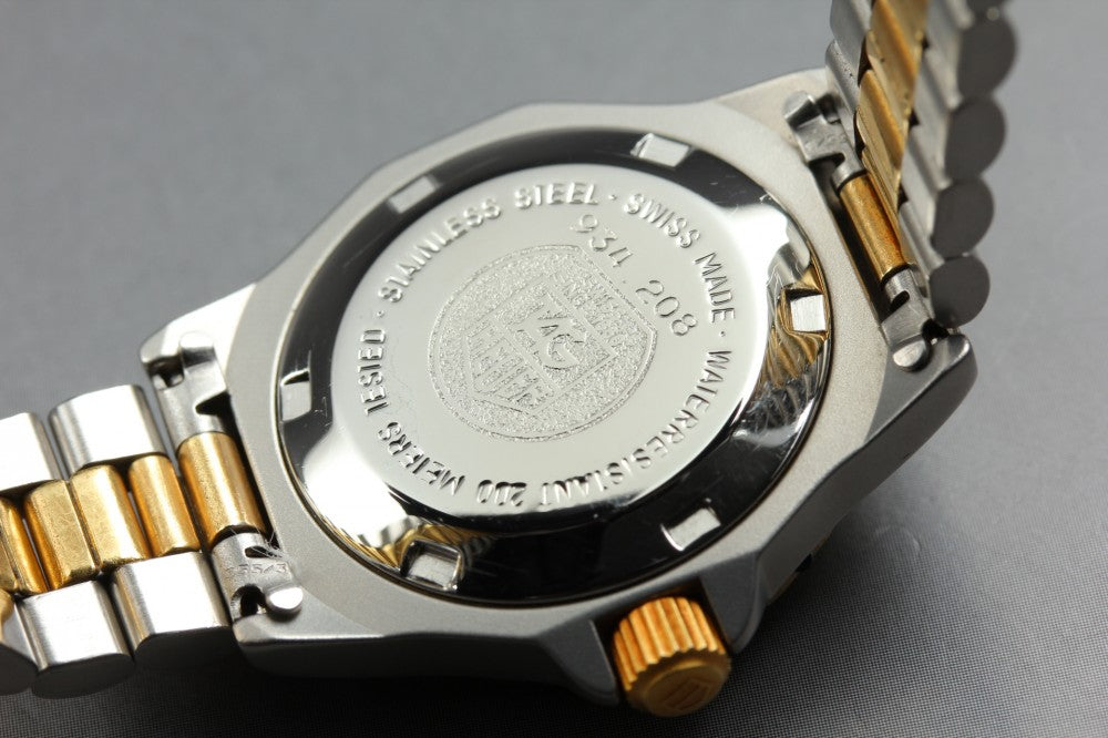 Near MINT TAG Heuer 3000 Professional 934.208 Gold Quartz 27.5mm Ladies Watch