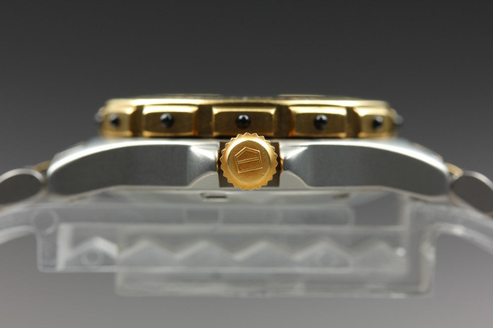 Near MINT TAG Heuer 3000 Professional 934.208 Gold Quartz 27.5mm Ladies Watch