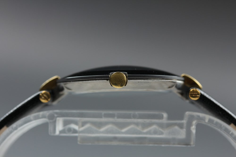 Near MINT RADO Kupole 129.3577.4 Black Quartz 28mm Ladies Watch