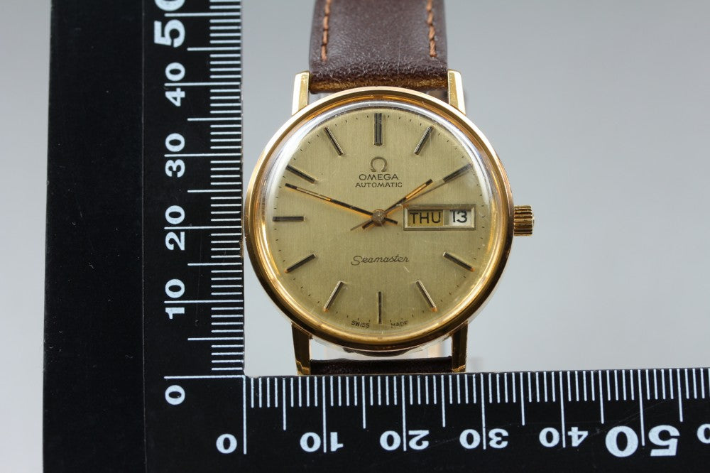 OMEGA Seamaster 166.0209 Cal.1022 Gold Auto 34.5mm Men's Watch 1977