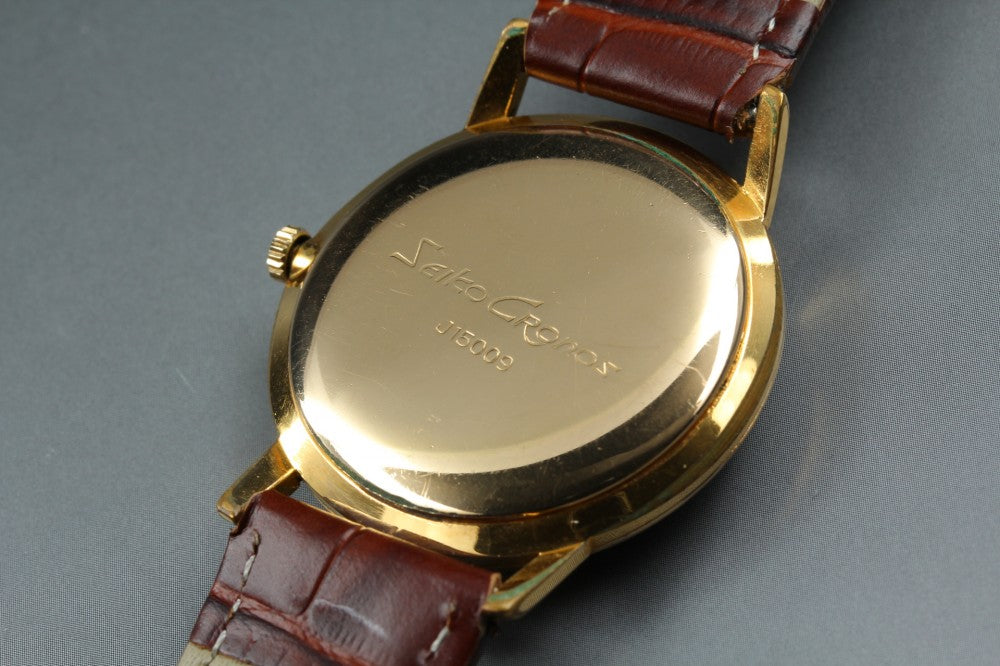 Near MINT SEIKO Chronos J15009 Silver Manual 36.4mm Men's Watch 1963