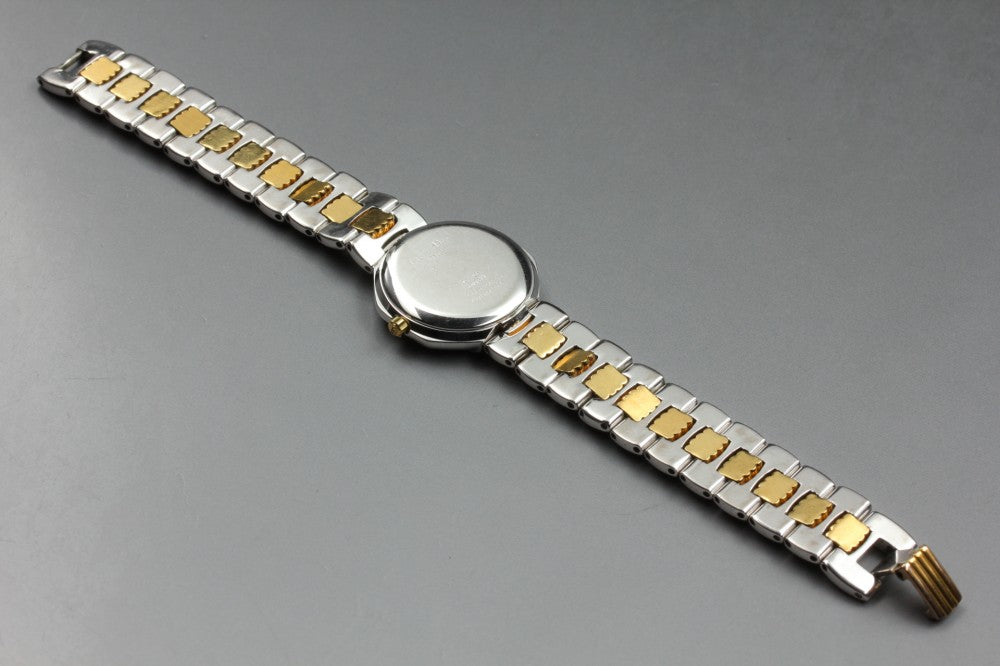 Near MINT Christian Dior Octagon 48.203 Brown Quartz 24.1mm Ladies Watch