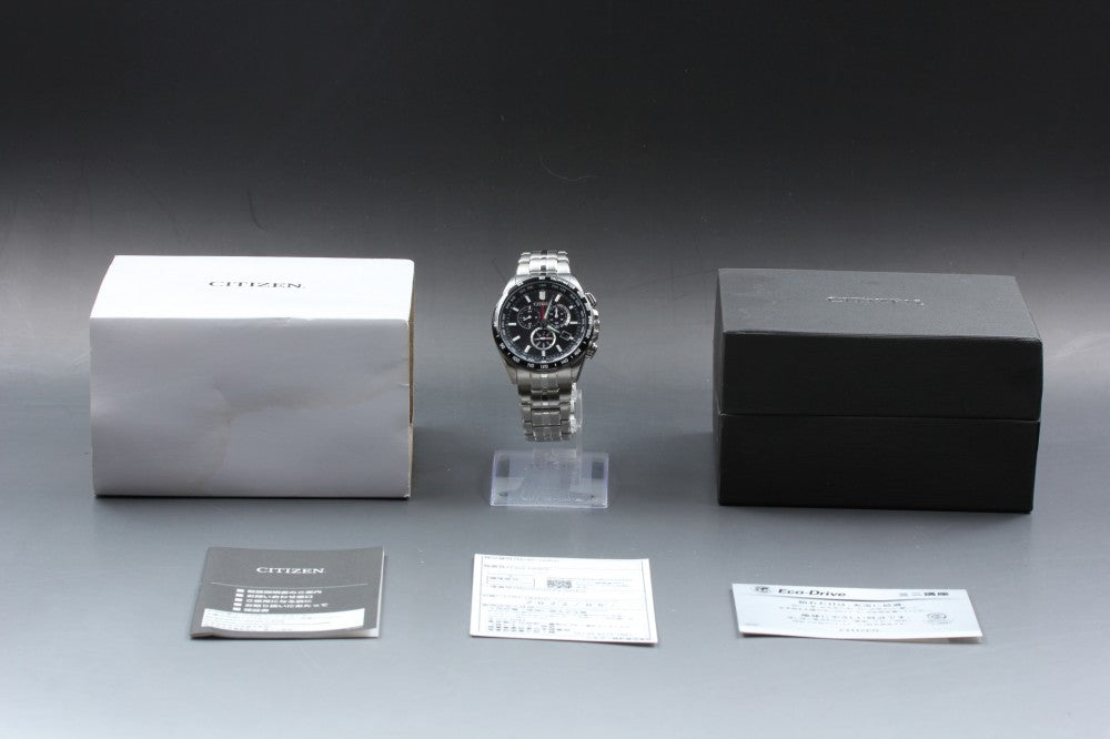 MINT CITIZEN Eco Drive E660-S119936 Black Solar 42.7mm Men's Watch