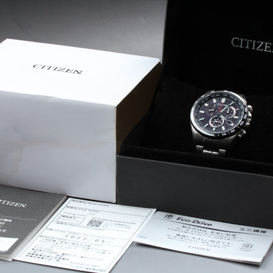 MINT CITIZEN Eco Drive E660-S119936 Black Solar 42.7mm Men's Watch