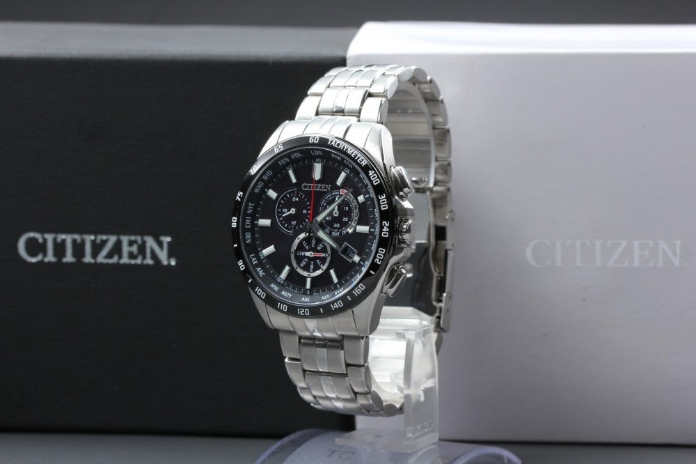 MINT CITIZEN Eco Drive E660-S119936 Black Solar 42.7mm Men's Watch