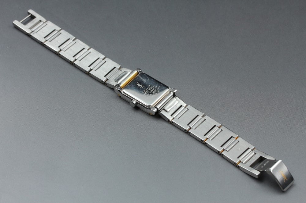 Near MINT Yves Saint Laurent 5420-F47602 White Quartz 16.7mm Ladies Watch