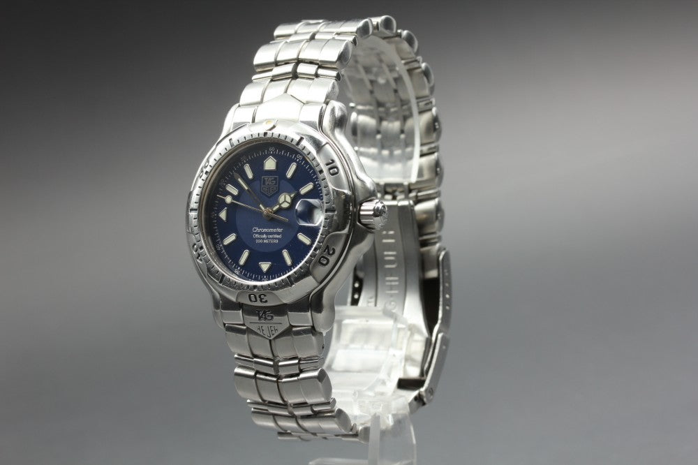Near MINT TAG Heuer 6000 Series WH5113-K1 Navy Auto 35.1mm Men's Watch