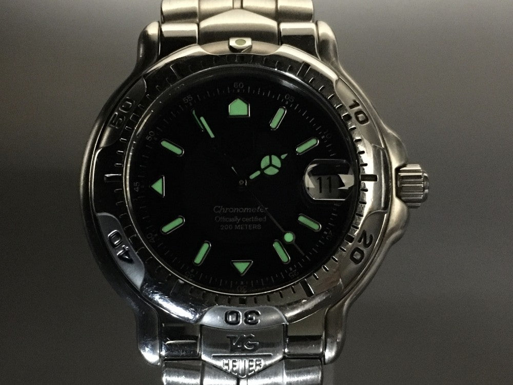 Near MINT TAG Heuer 6000 Series WH5113-K1 Navy Auto 35.1mm Men's Watch