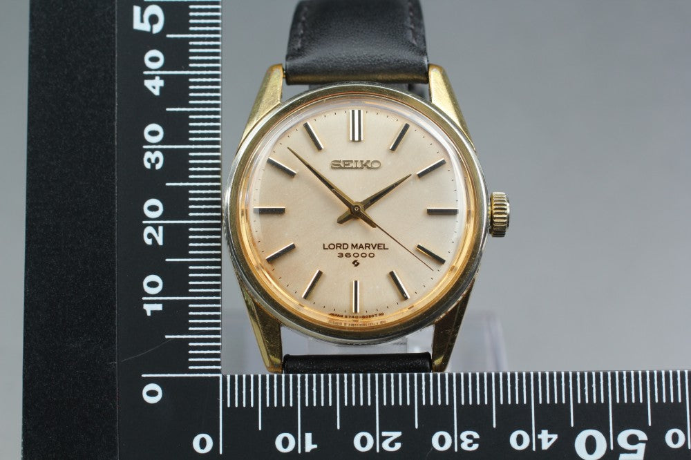 SEIKO Lord Marvel 5740-8000 Gold Manual 33.9mm Men's Watch 1969