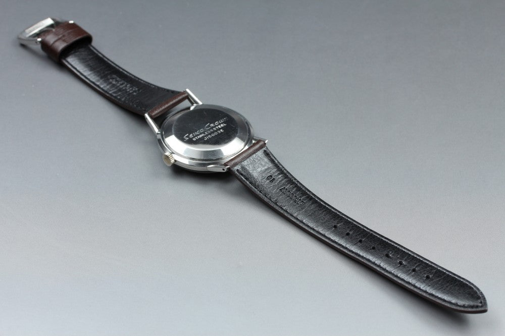 Near MINT SEIKO Crown J15003E Silver Manual 36mm Men's Watch 1960