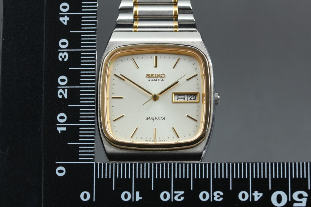 Near MINT SEIKO Majesta 9533-501B Silver Quartz 31.2mm Men's Watch 1993