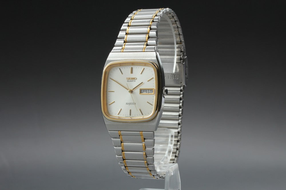 Near MINT SEIKO Majesta 9533-501B Silver Quartz 31.2mm Men's Watch 1993