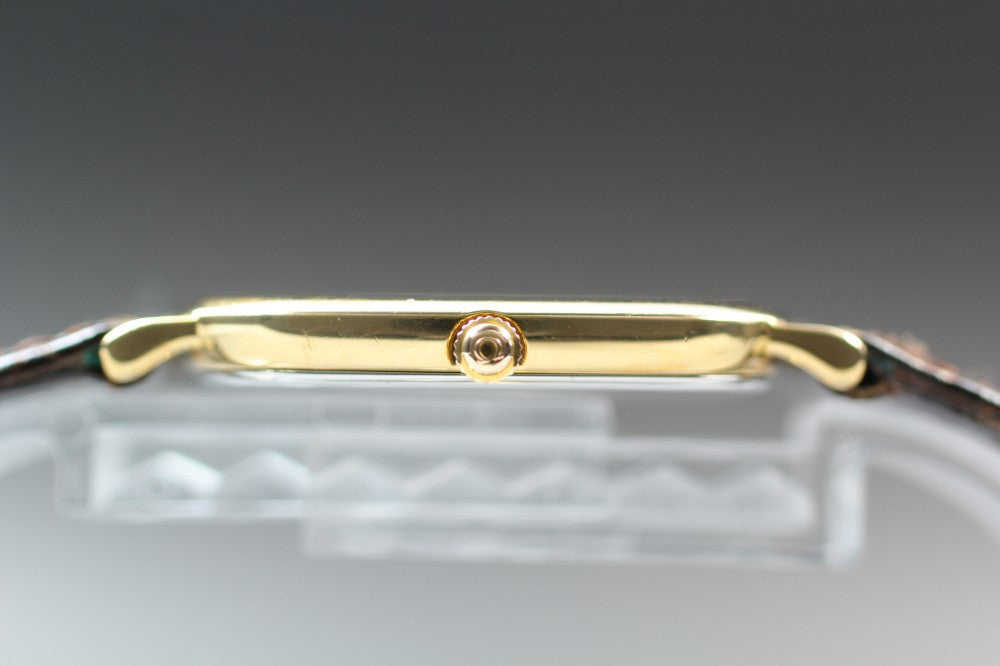 Near MINT OMEGA De Ville 195.0077.2 Cal.1378 Gold Quartz 30mm Men's Watch