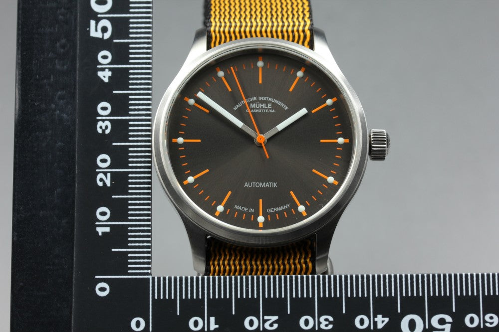 MINT MüHle-GlashüTte Panova Blau M1-40-70 Brown Auto 39.6mm Men's Watch