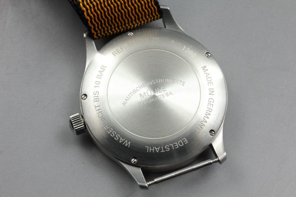 MINT MüHle-GlashüTte Panova Blau M1-40-70 Brown Auto 39.6mm Men's Watch