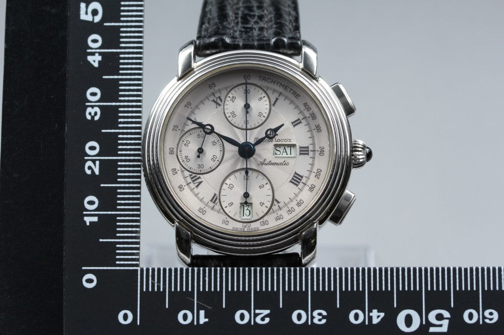 Near MINT Maurice Lacroix 67413 Silver Auto 37.5mm Men's Watch