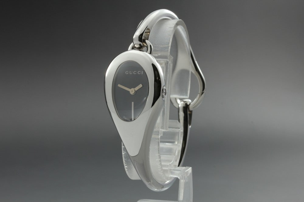 Near MINT GUCCI Horsebit 103 Black Quartz 21mm Ladies Watch