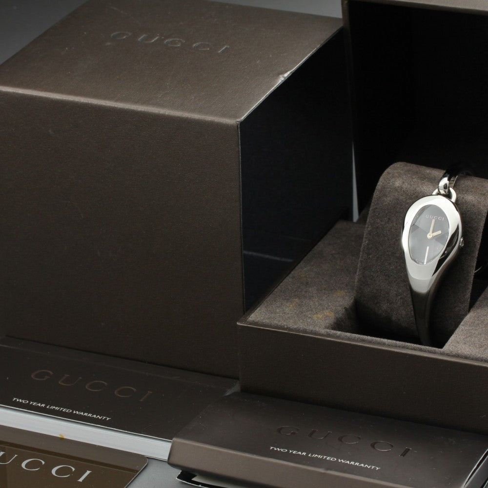 Near MINT GUCCI Horsebit 103 Black Quartz 21mm Ladies Watch