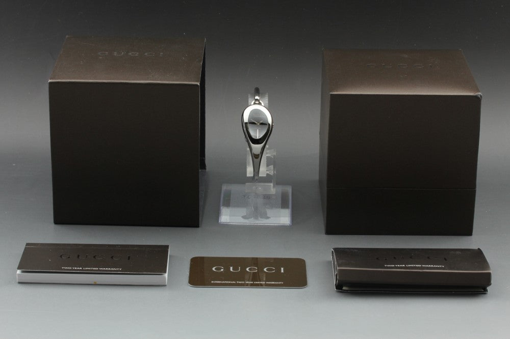Near MINT GUCCI Horsebit 103 Black Quartz 21mm Ladies Watch