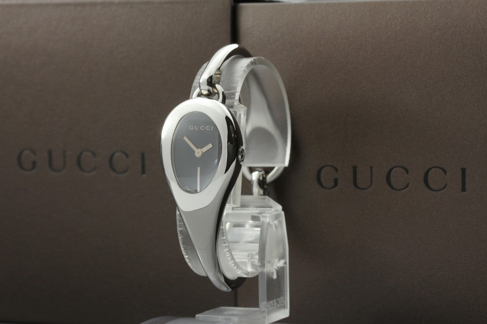 Near MINT GUCCI Horsebit 103 Black Quartz 21mm Ladies Watch