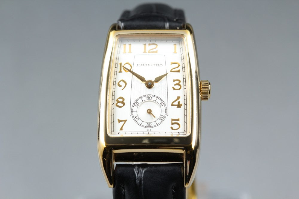 Near MINT HAMILTON Ardmore H333310 Silver/Gold Quartz 22.7mm Ladies Watch