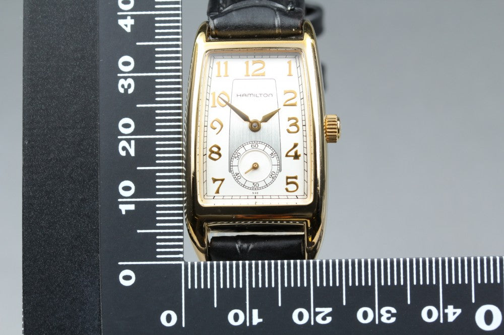 Near MINT HAMILTON Ardmore H333310 Silver/Gold Quartz 22.7mm Ladies Watch