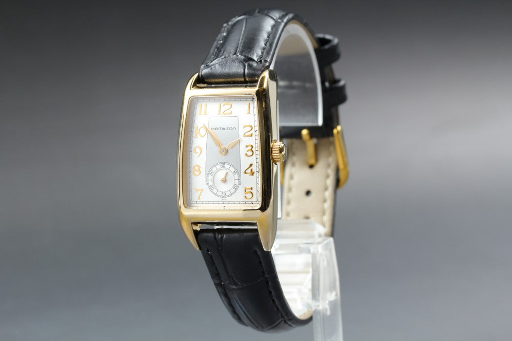 Near MINT HAMILTON Ardmore H333310 Silver/Gold Quartz 22.7mm Ladies Watch