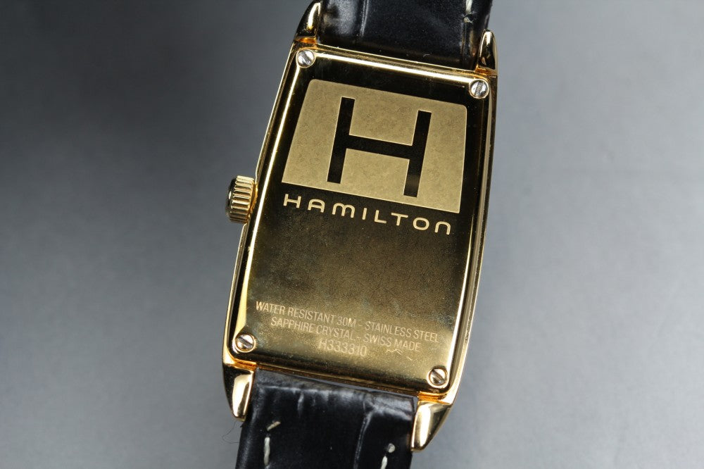 Near MINT HAMILTON Ardmore H333310 Silver/Gold Quartz 22.7mm Ladies Watch