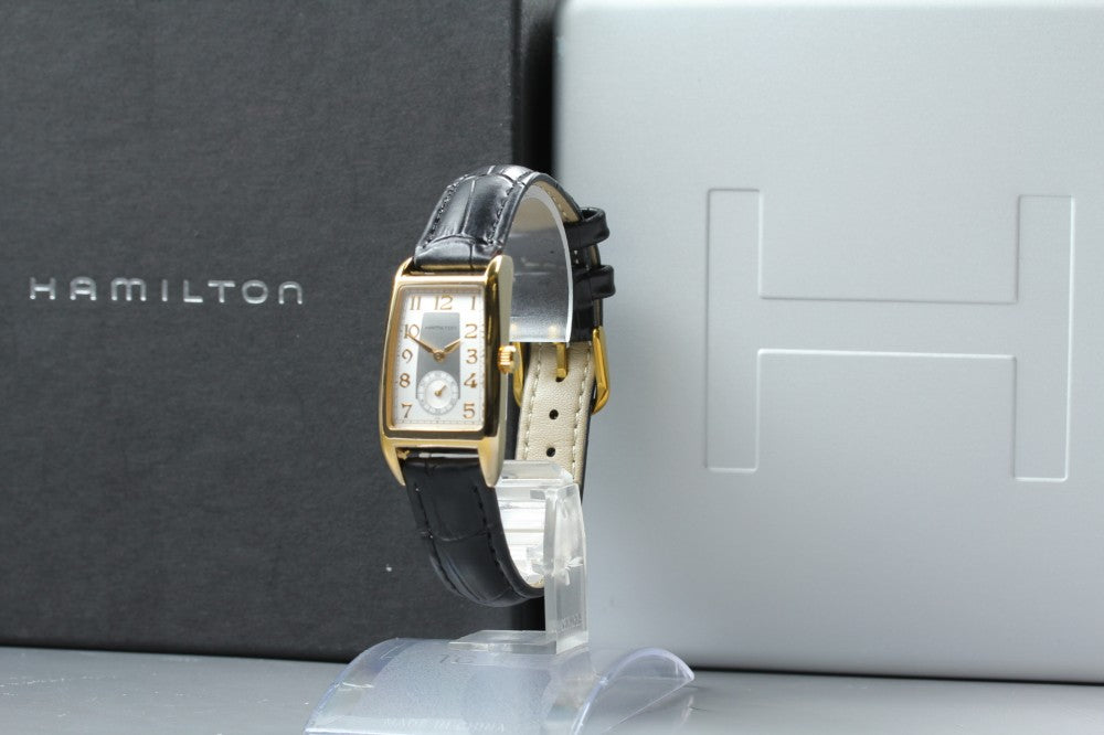 Near MINT HAMILTON Ardmore H333310 Silver/Gold Quartz 22.7mm Ladies Watch